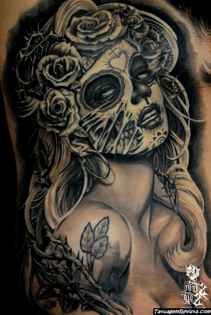 tattoos-de-catrina-al-estilo-marilyn-monroe