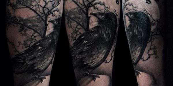 tattoos-de-corvos-con-luna-1