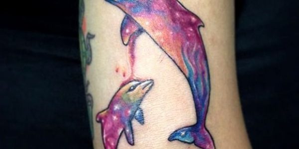 tattoos-de-golfinhos-a-la-acuarela