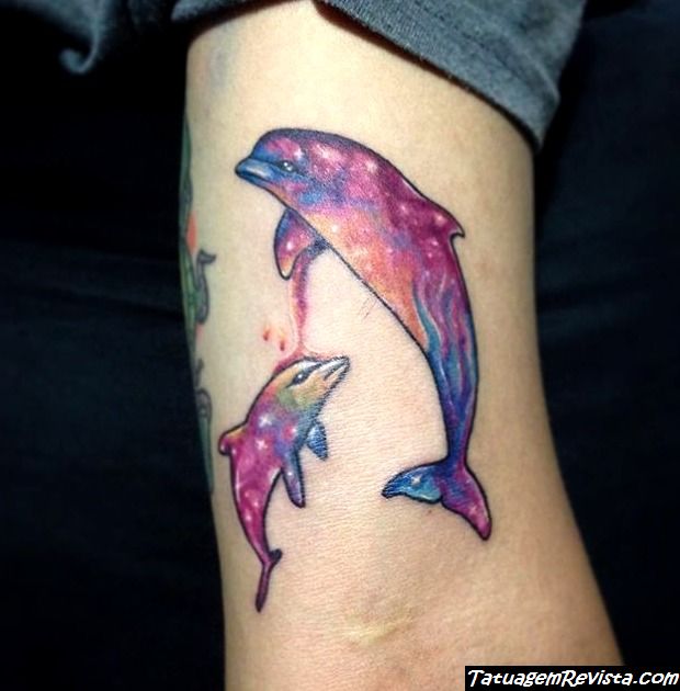 tattoos-de-golfinhos-a-la-acuarela