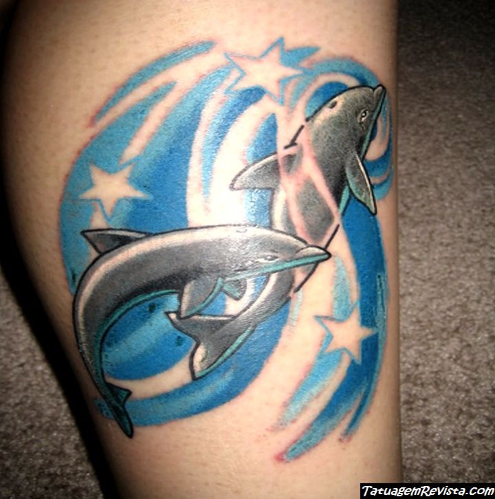 tattoos-de-golfinhos-con-estrellas-1