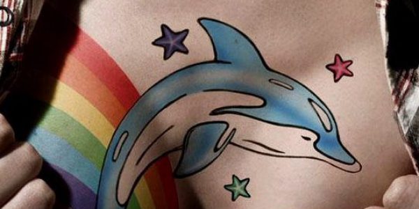 tattoos-de-golfinhos-con-estrellas