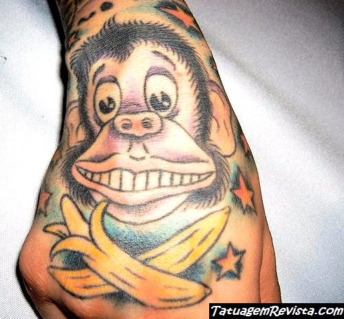 tattoos-de-macacos-chistosos-con-bananas