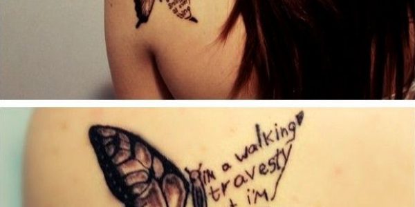 tattoos-de-mariposas-con-texto