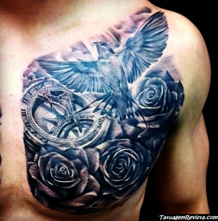 tattoos-de-pombos-entre-flores-2