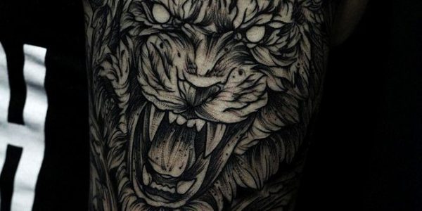 tattoos-de-tigres-rugiendo