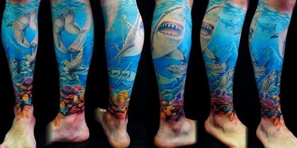 tattoos-de-tubaraoes-en-el-agua