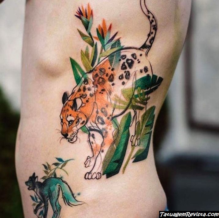 tatuagens-de-leopardo-al-estilo-acuarela