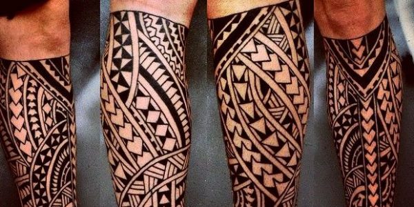 tatuagens-maories-en-la-pierna