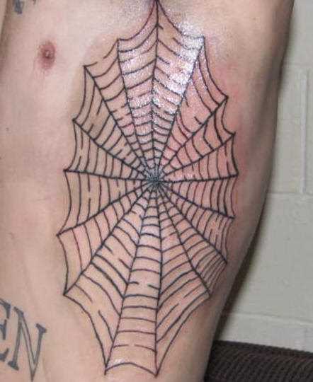A tatuagem do cara na web - teia de aranha