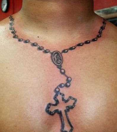 ✔️ A tatuagem no peito de um cara - um com uma cruz - ✪ TatuagemRevista.com ✪