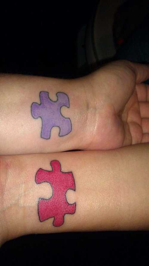 Cores de tatuagem nos pulsos meninas quebra - cabeças
