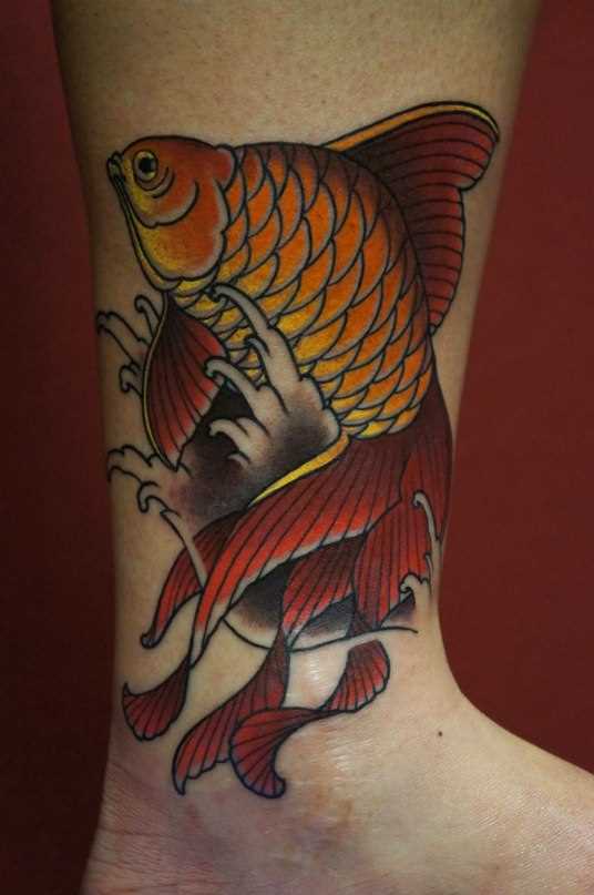 Goldfish - tatuagem-t o cara