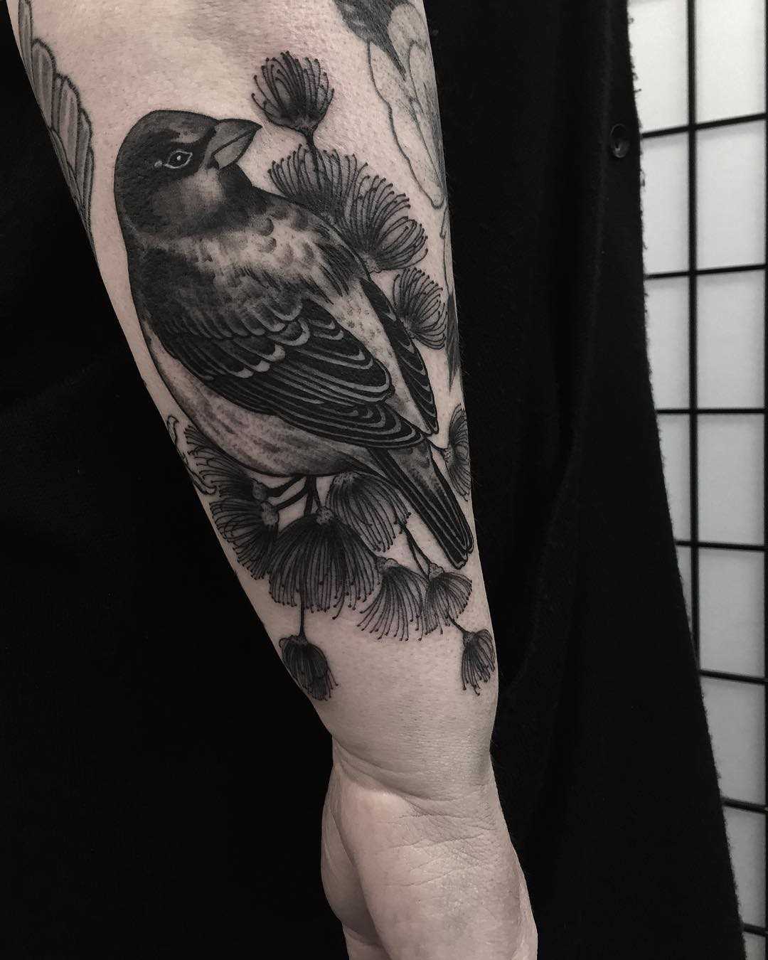 Legal a tatuagem de um pardal no antebraço cara