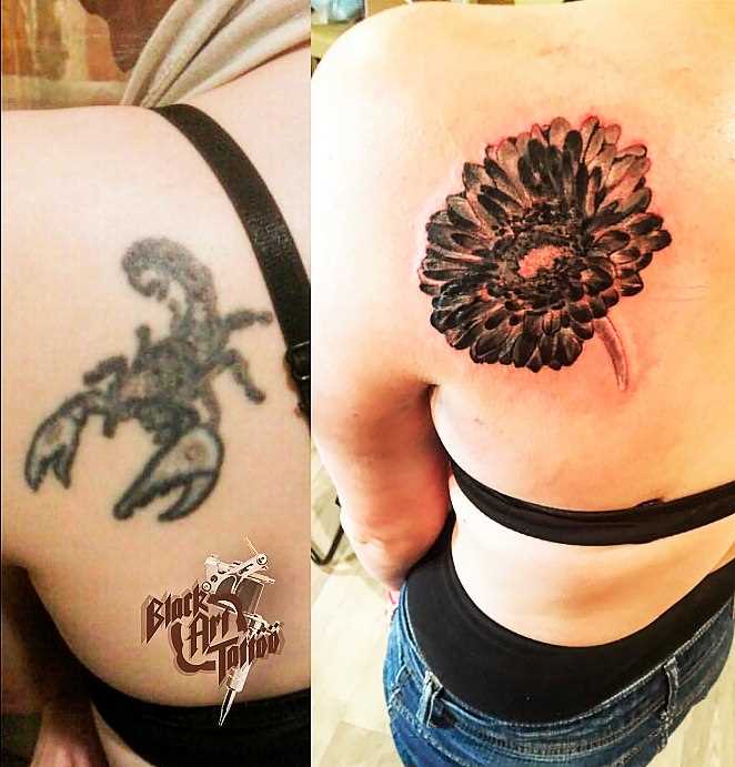 Tattoo blade a menina - flor
