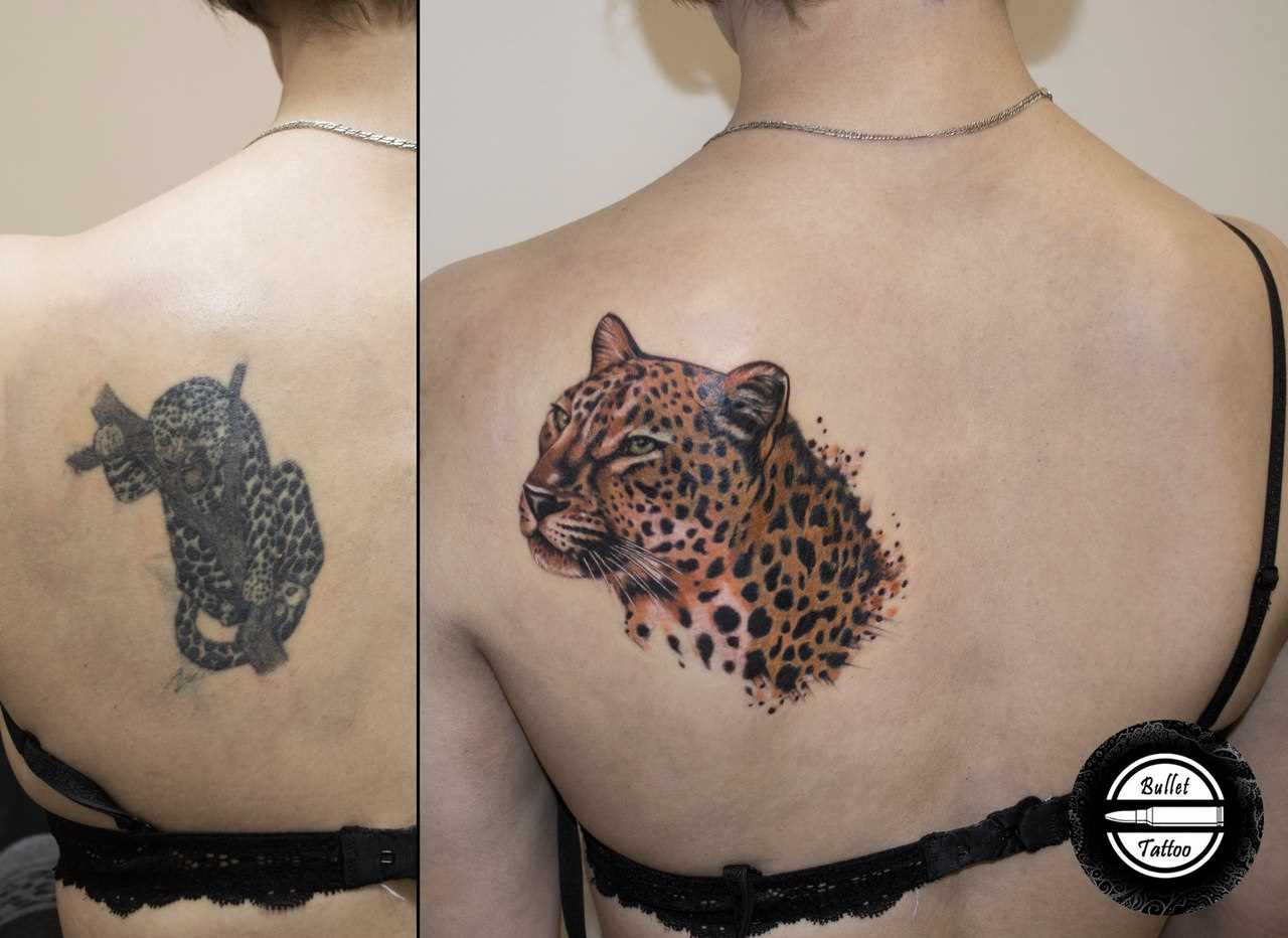 Tattoo blade a menina - leopardo