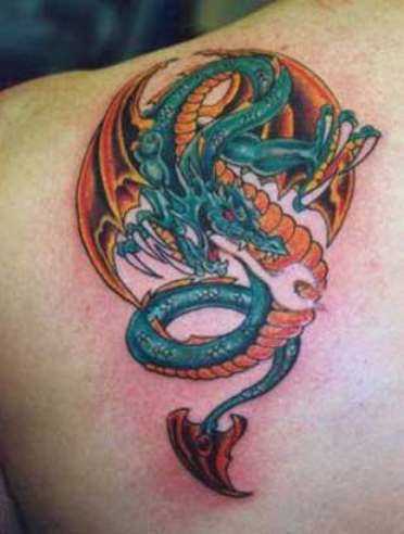 Tattoo blade cara - de- dragão