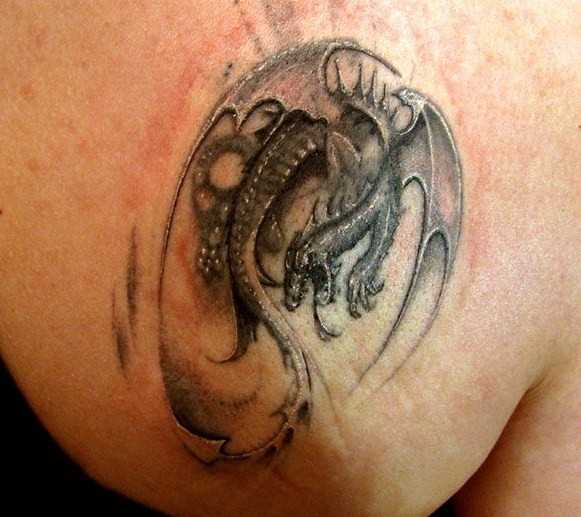 Tattoo blade garota - dragão