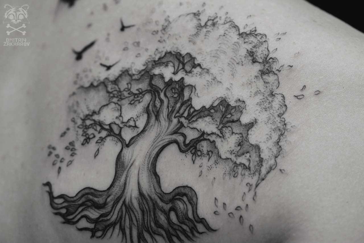 Tattoo blade o cara - a árvore