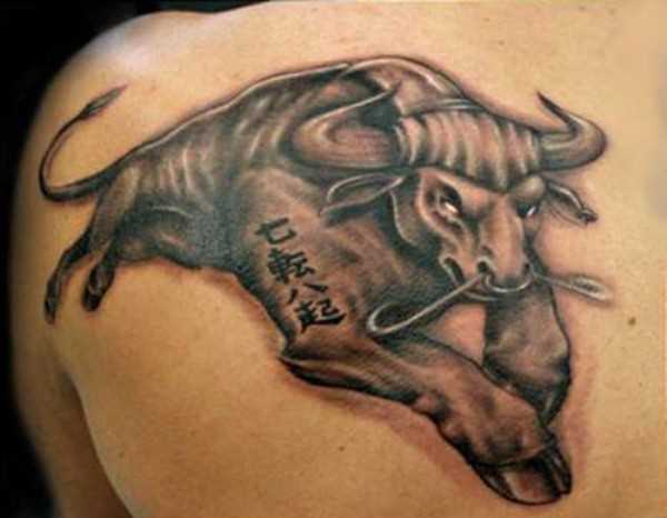 tattoo blade o cara - o touro e personagens