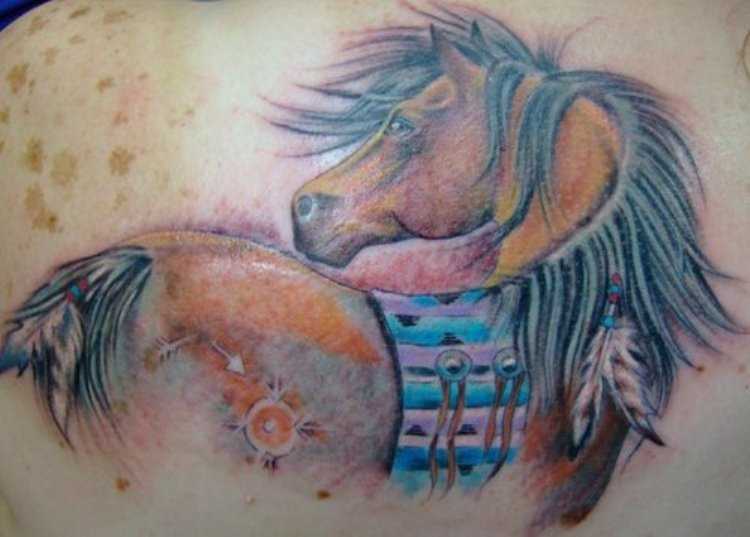 Tatuagem blade a menina - cavalo