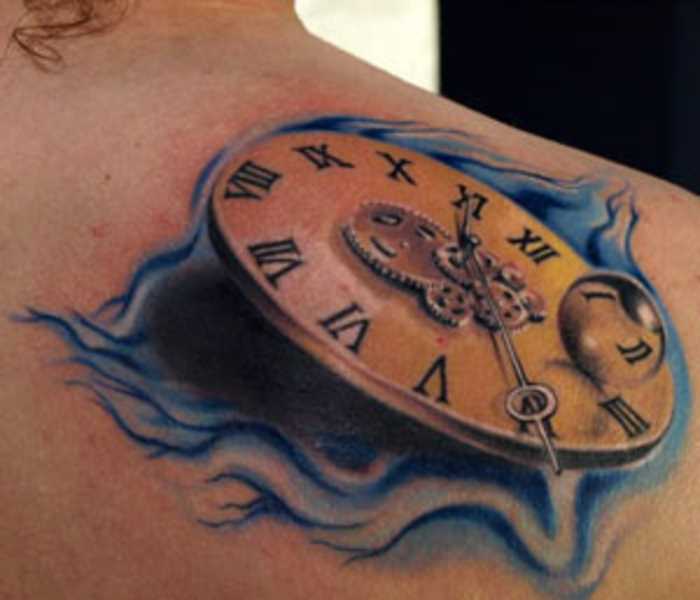 Tatuagem blade a menina - relógio de bolso