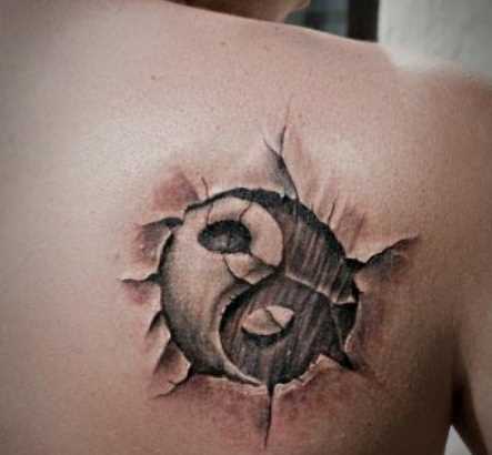 Tatuagem blade cara - de Yin-Yang