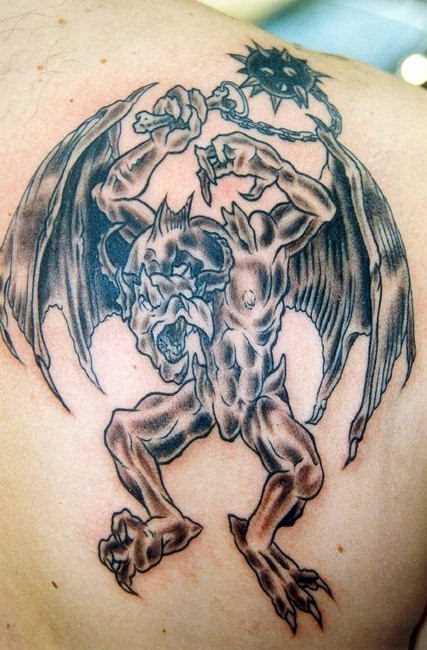 Tatuagem blade cara - diabo