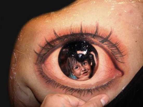 Tatuagem blade menina dos olhos