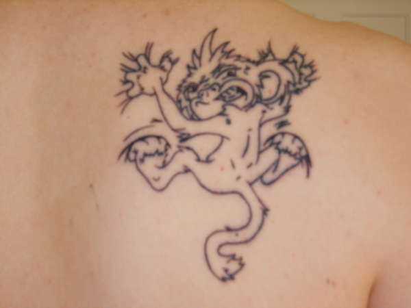 Tatuagem blade menina - macaco louco