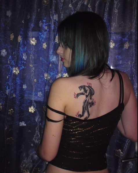 Tatuagem blade meninas - pantera