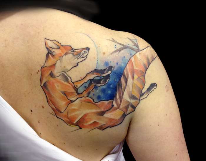 Tatuagem blade meninas - raposa