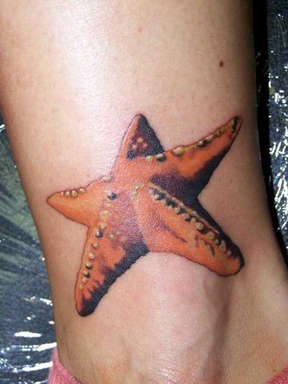 Tatuagem de estrela do mar-t menina