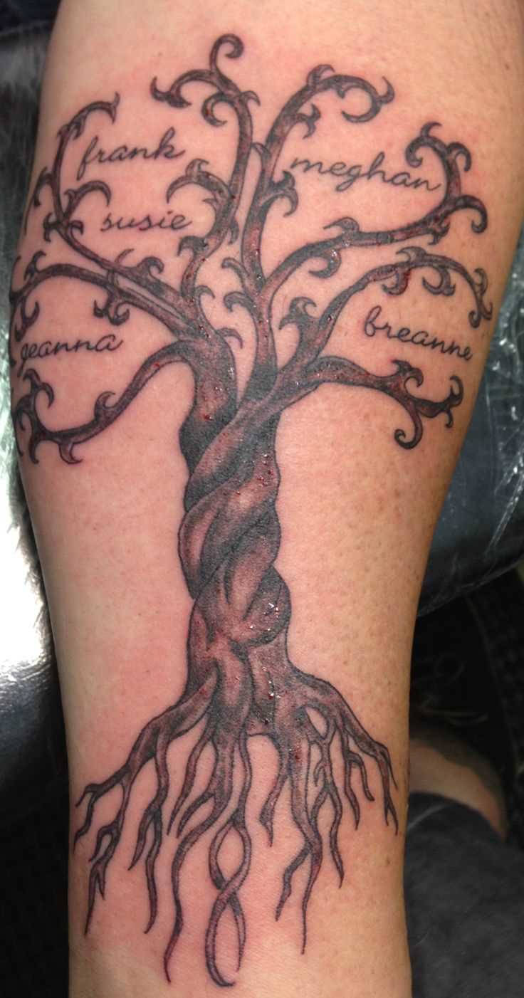 Tatuagem no antebraço para o homem - árvore