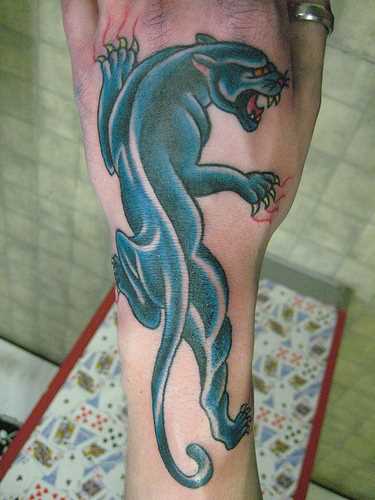 Tatuagem no pincel o cara - pantera