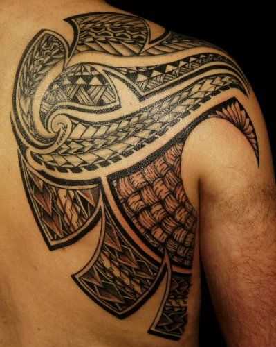 Tatuagem - padrões de estilo tribal blade cara