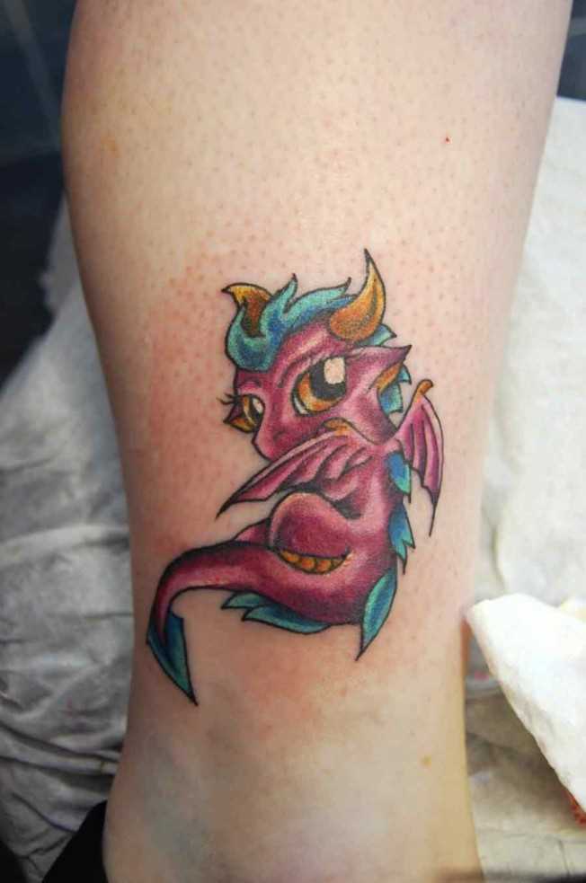 Tatuagem t a menina dragão